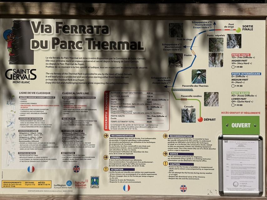 Via ferrata du Parc Thermal (partie basse) — photo 1